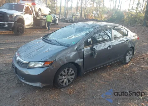 2012 Honda Civic Lx из США, поврежденный, VIN 19XFB2F54CE102741